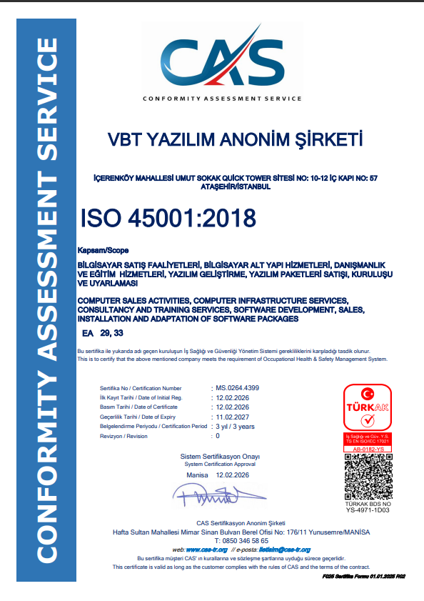 2026 - Occupational Health and Safety Management System