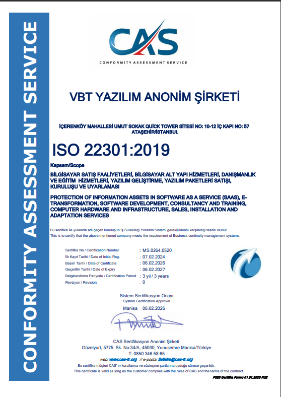 2026 - Business Continuity Management System